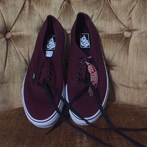 Burgundy Vans